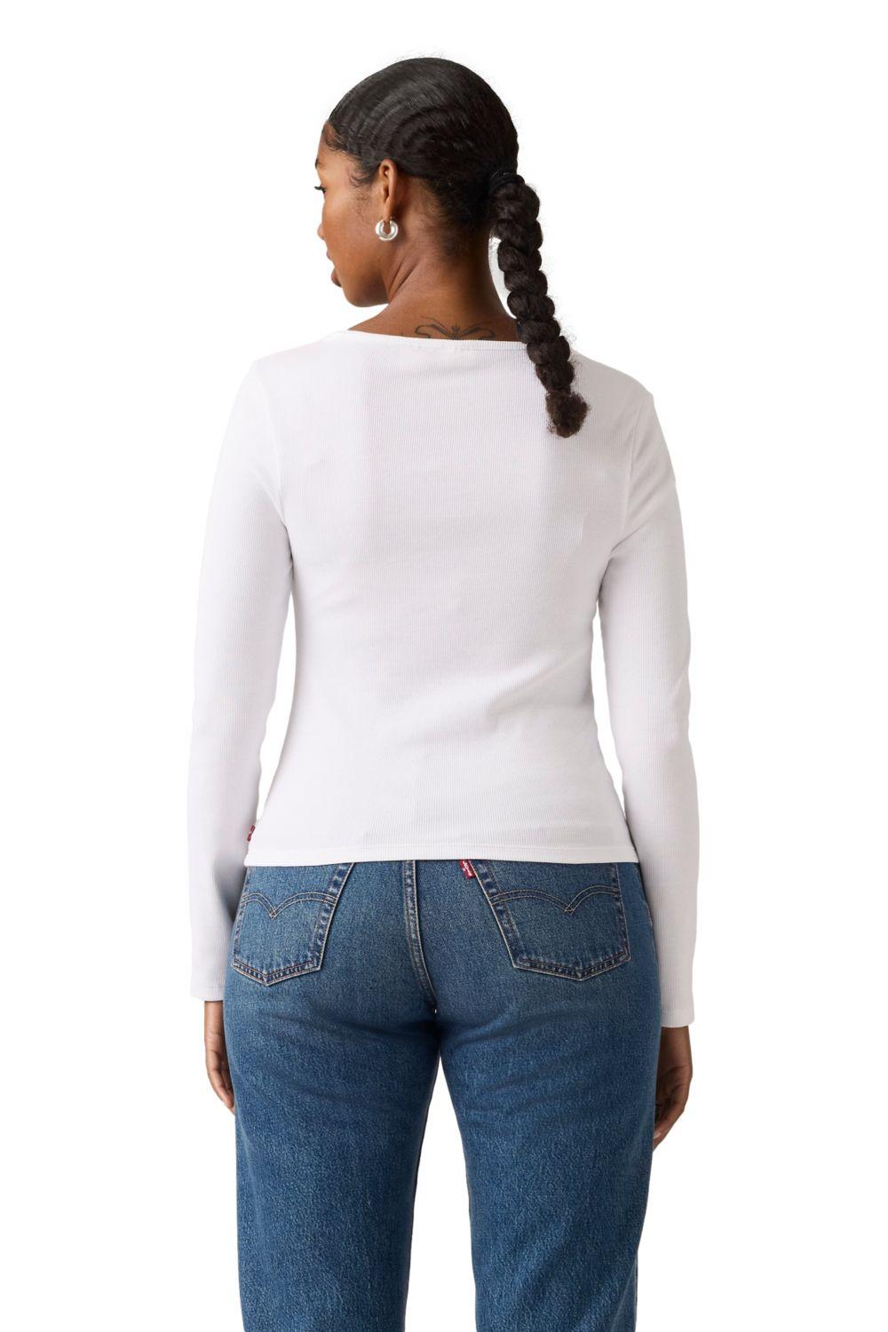 Polera Mujer Essential Neck Blanco Levis 005IO-0005-1