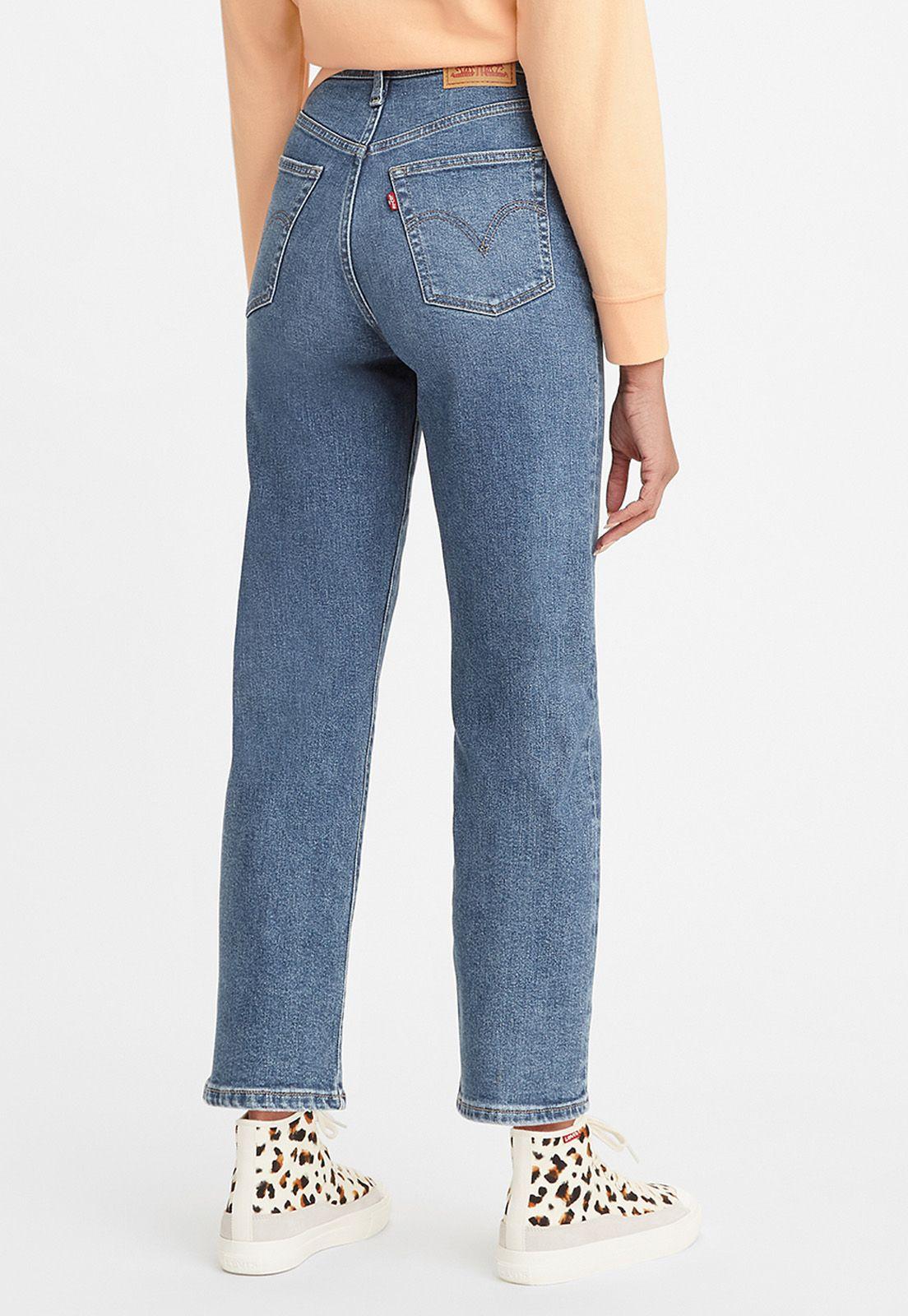 Jeans Mujer Ribcage Straight Ankle Azul Levis 72693-0121-2
