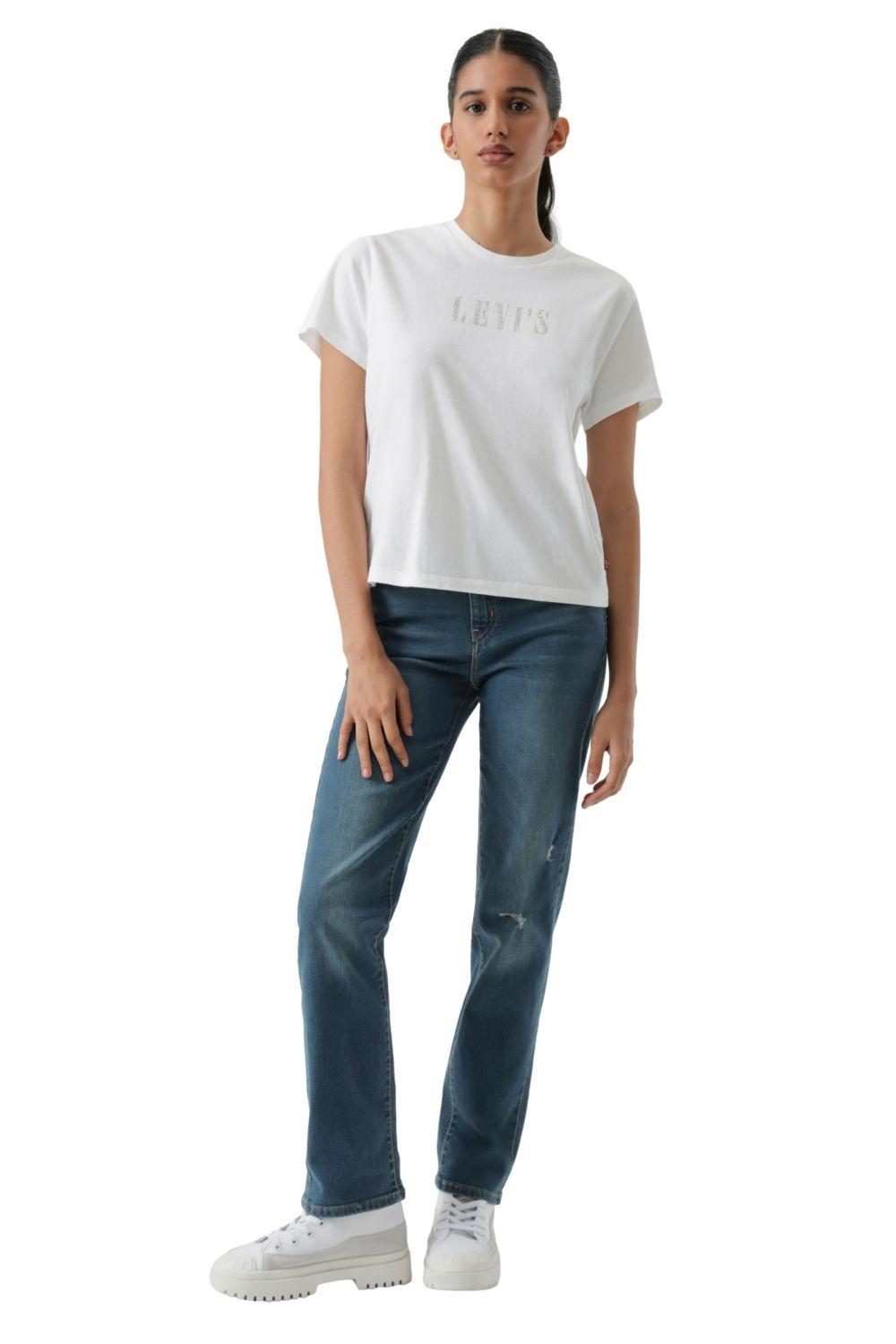 Jeans Mujer 724 High Rise Straight Azul Levis 18883-0398-4