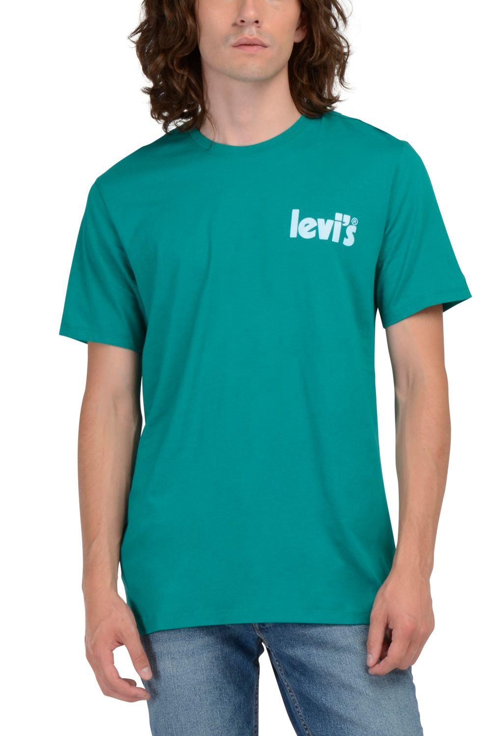 Polera Hombre Regular Fit Logo Poster Verde Levis 22537-2000-0