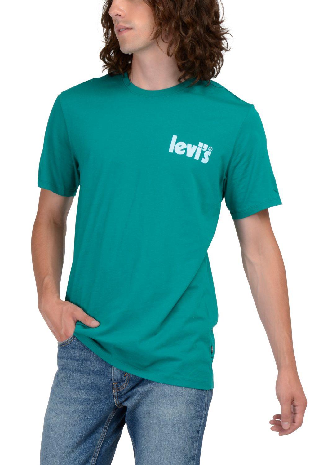 Polera Hombre Regular Fit Logo Poster Verde Levis 22537-2000-3