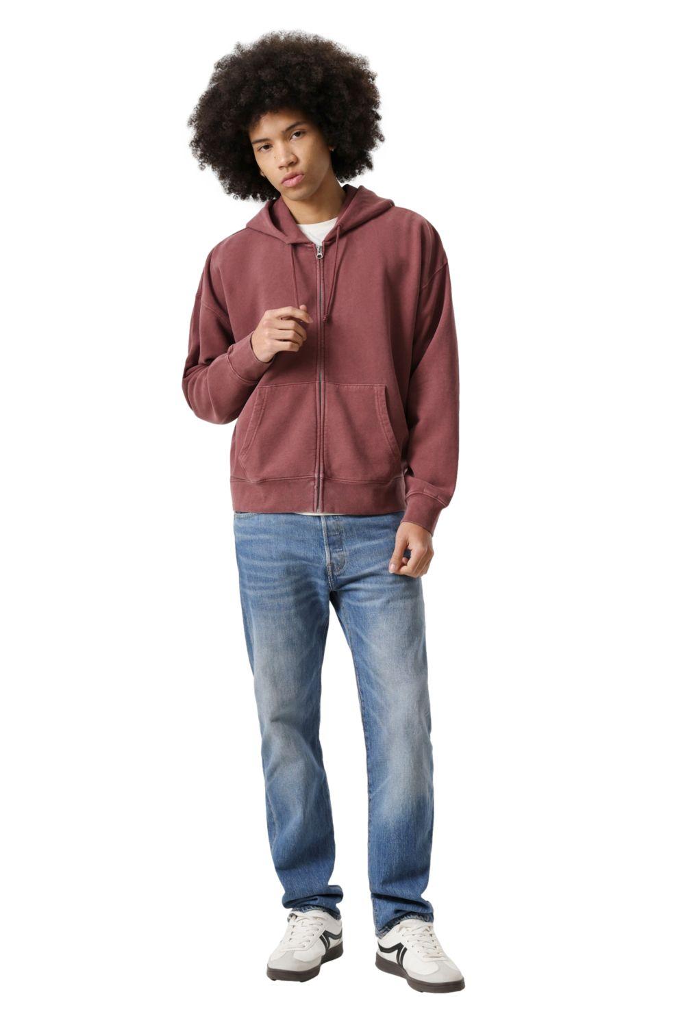 Polerón Hombre Hayes Cropped Full Zip Rojo Levis 005PJ-0004-3