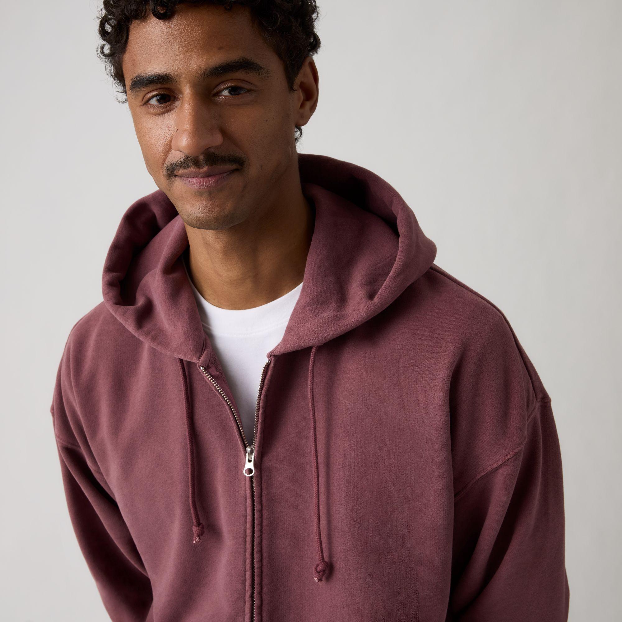Polerón Hombre Hayes Cropped Full Zip Rojo Levis 005PJ-0004-3
