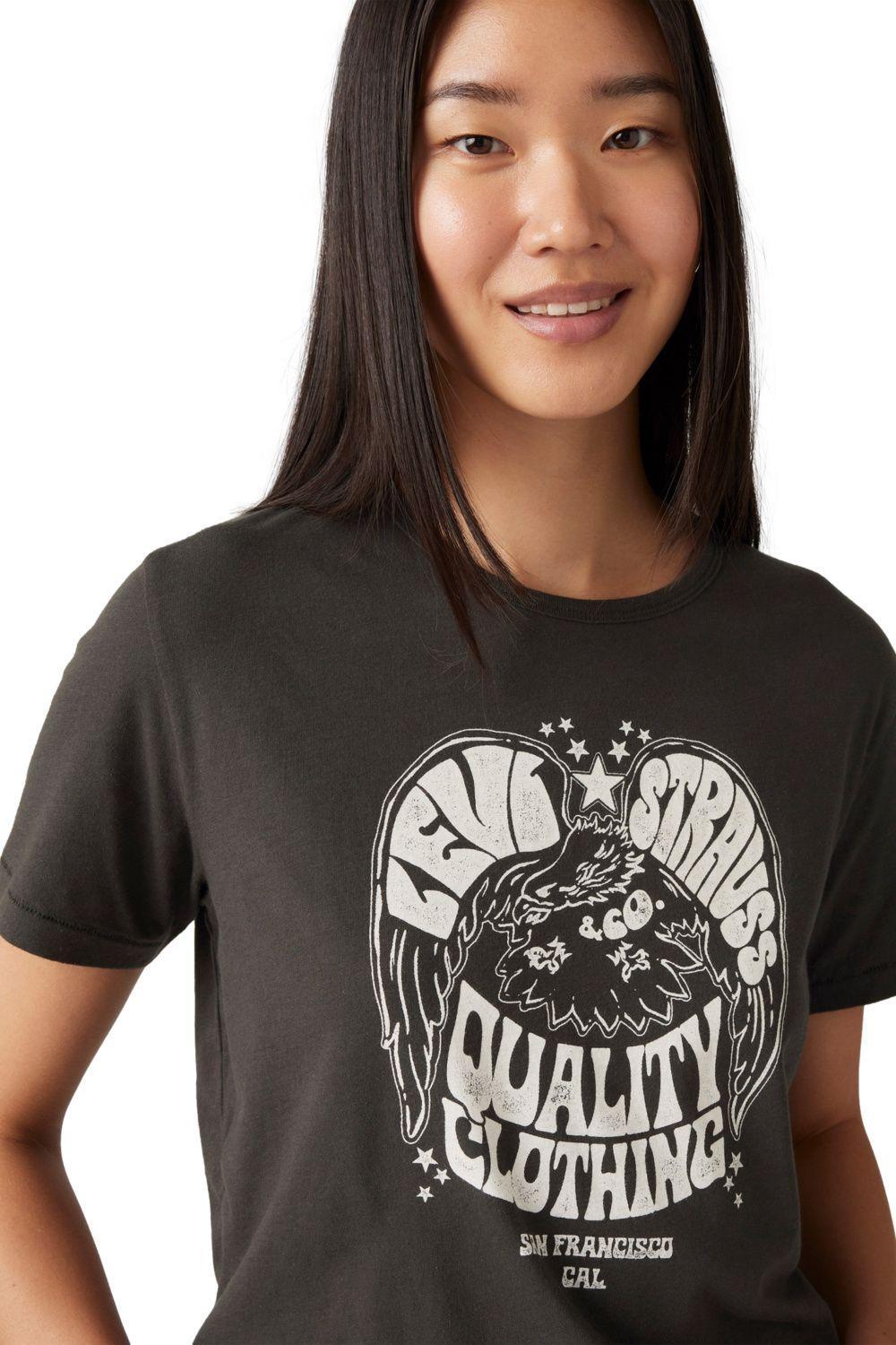 Polera Mujer Graphic Iconic Tee Negro Levis A8802-0042-3