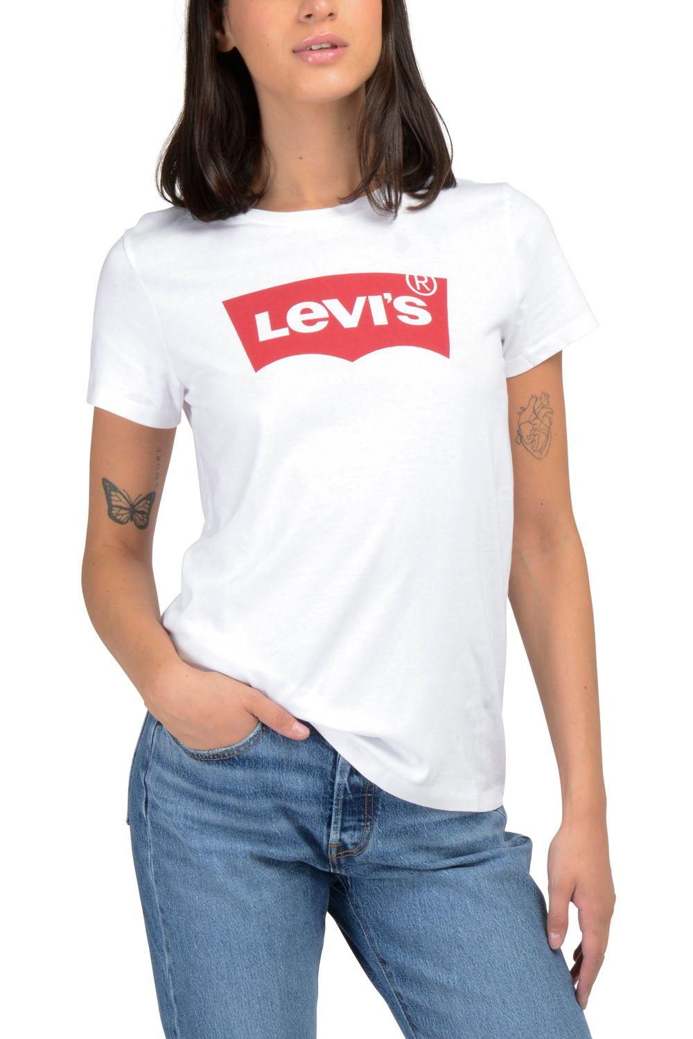 Polera Mujer Regular Fit Lisa con Blanco Levis 17369-0468-3
