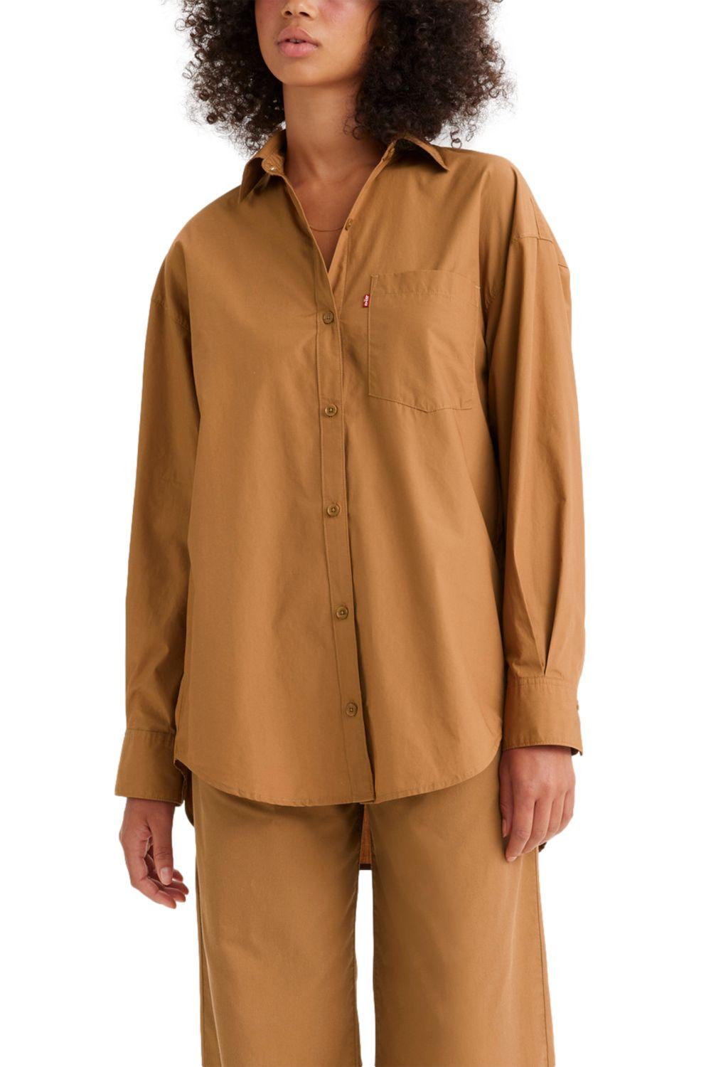 Camisa Mujer Nola Oversized Café Levis A3362-0015-0