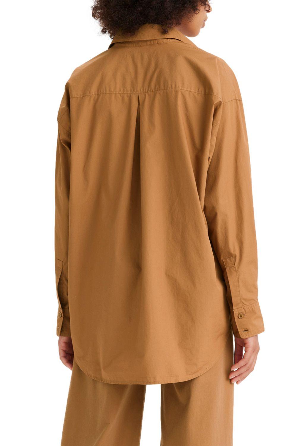 Camisa Mujer Nola Oversized Café Levis A3362-0015-1