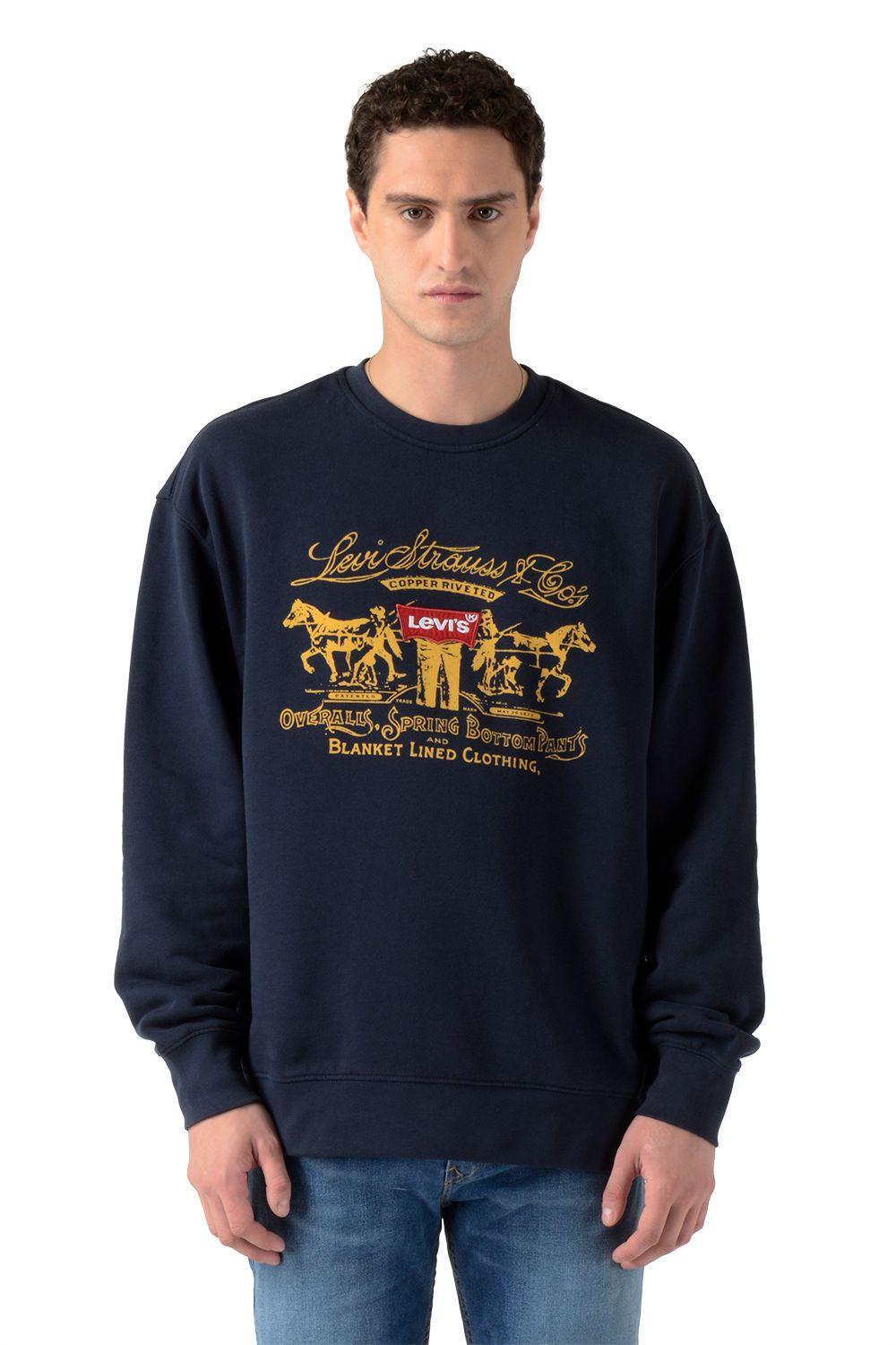 Polerón Hombre Relaxed Graphic Azul Levis 38712-0381-0