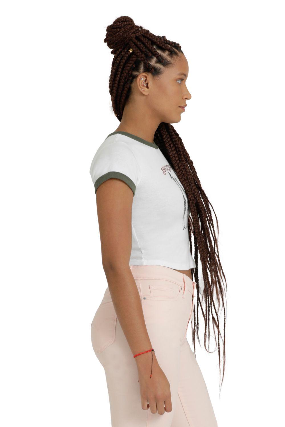 Polera Mujer con Logo Blanco Levis A3523-0018-2