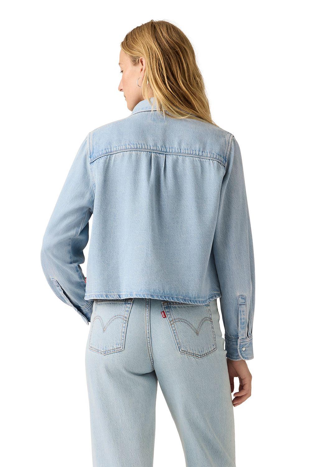 Blusa Mujer Logan Tencel Shacket Celeste Levis 005DW-0001-1