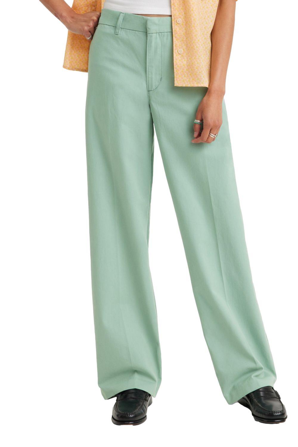 Pantalón Mujer Baggy Trouser Verde Levis A4674-0008-0