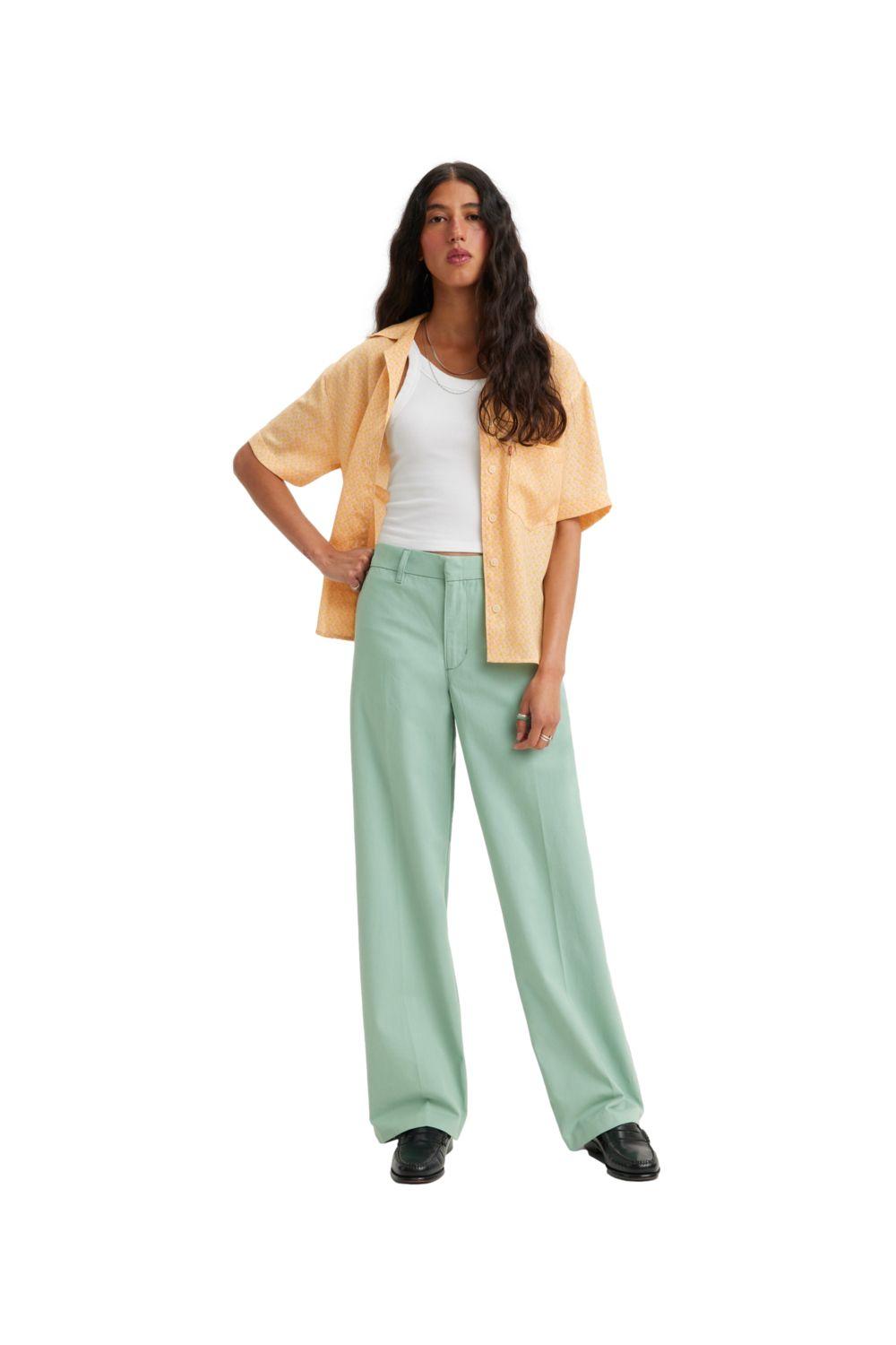 Pantalón Mujer Baggy Trouser Verde Levis A4674-0008-2