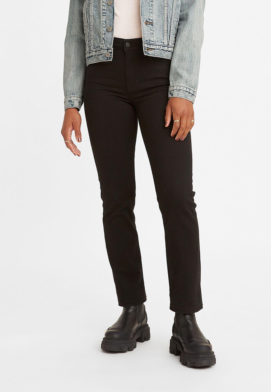 Jeans Mujer 724 High-Rise Straight Negro Levis 18883-0006-0
