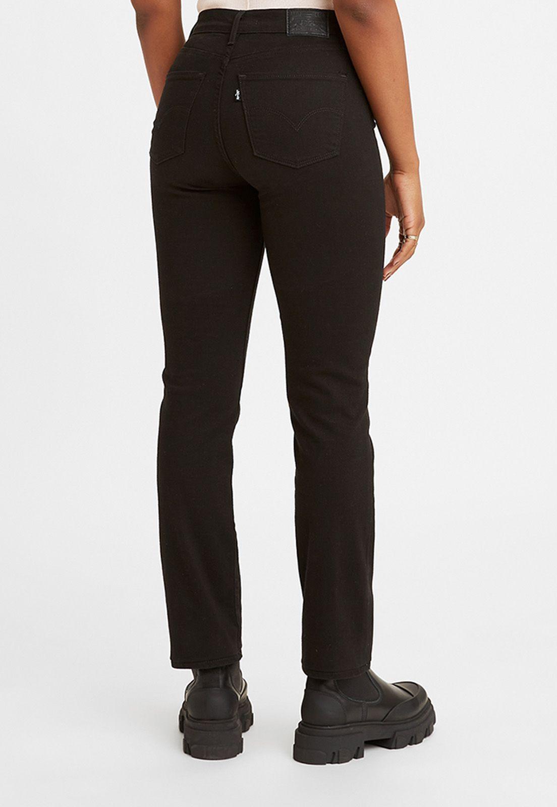 Jeans Mujer 724 High-Rise Straight Negro Levis 18883-0006-2