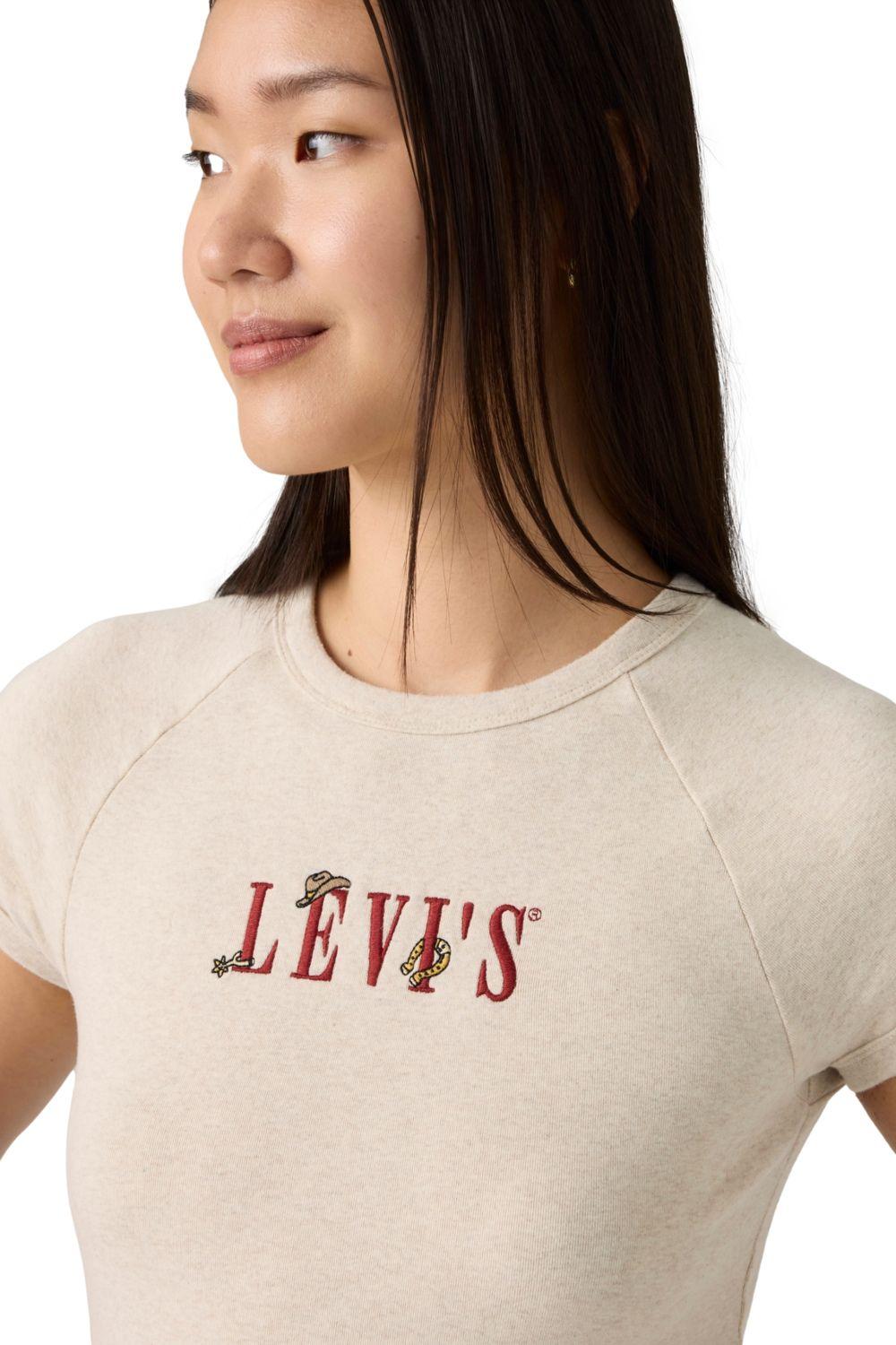 Polera Mujer Riley Raglan Tee Beige Levis 003R2-0003-3