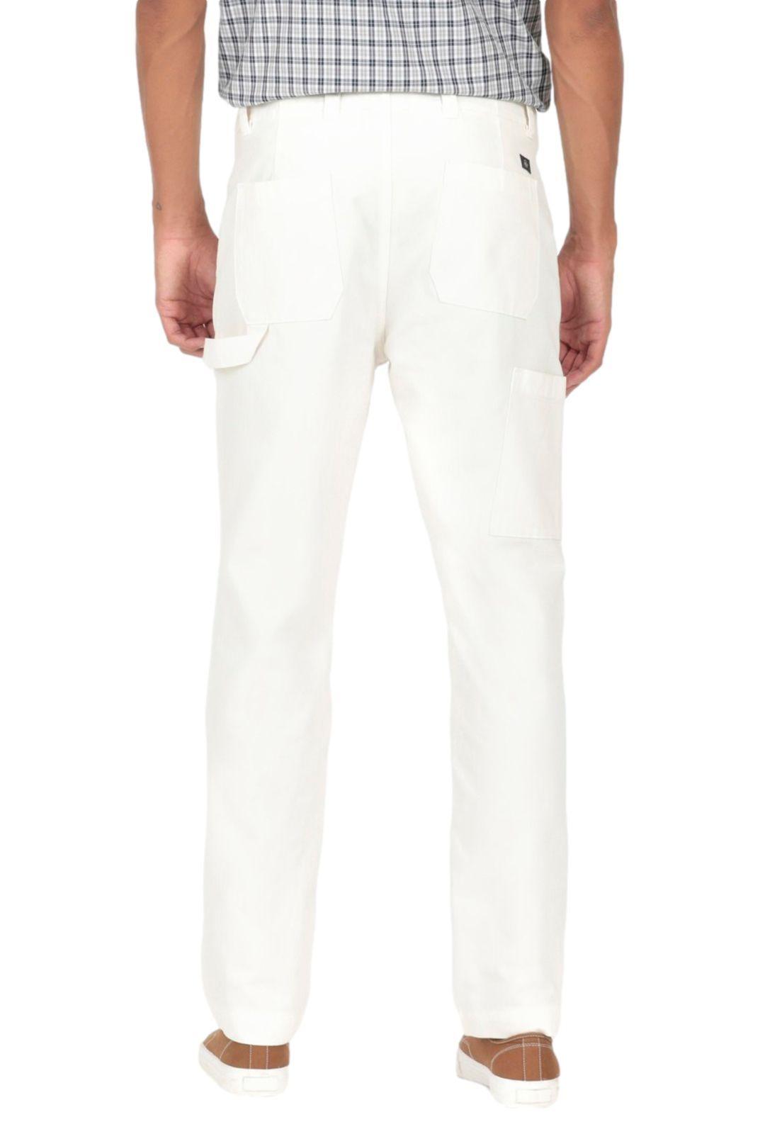 Pantalón Hombre Carpenter Straight Fit Blanco-1