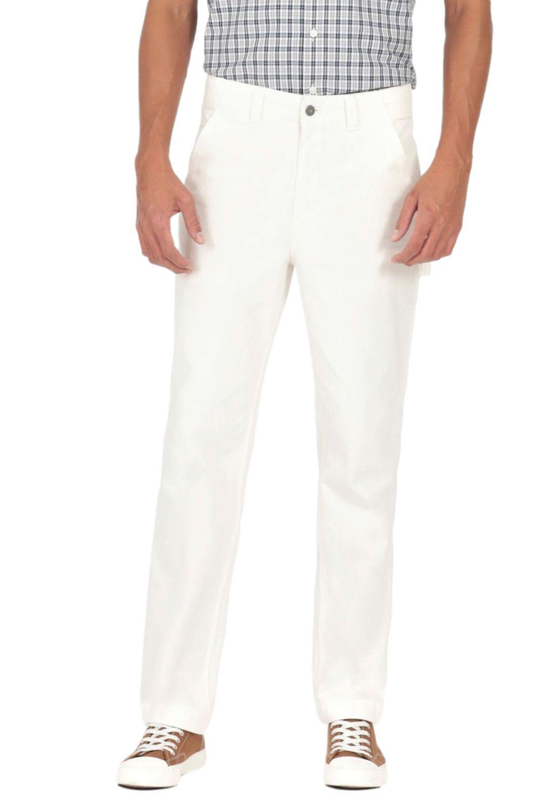 Pantalón Hombre Carpenter Straight Fit Blanco-0