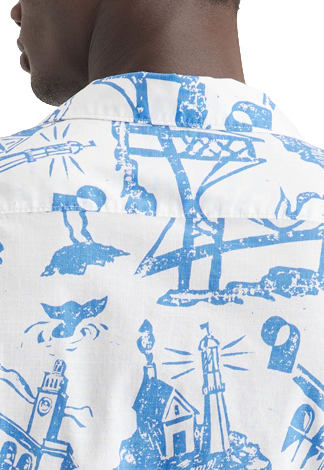 Camisa Hombre Camp Regular Fit Ceramic Blue A1732-0036-3