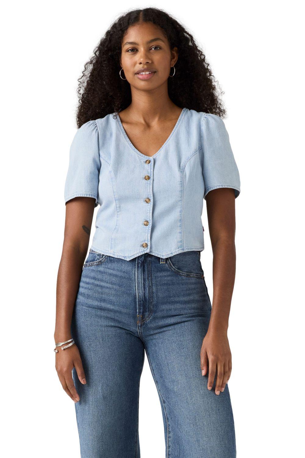 Blusa Mujer Moxie Slim Denim Celeste Levis 003PE-0003-0