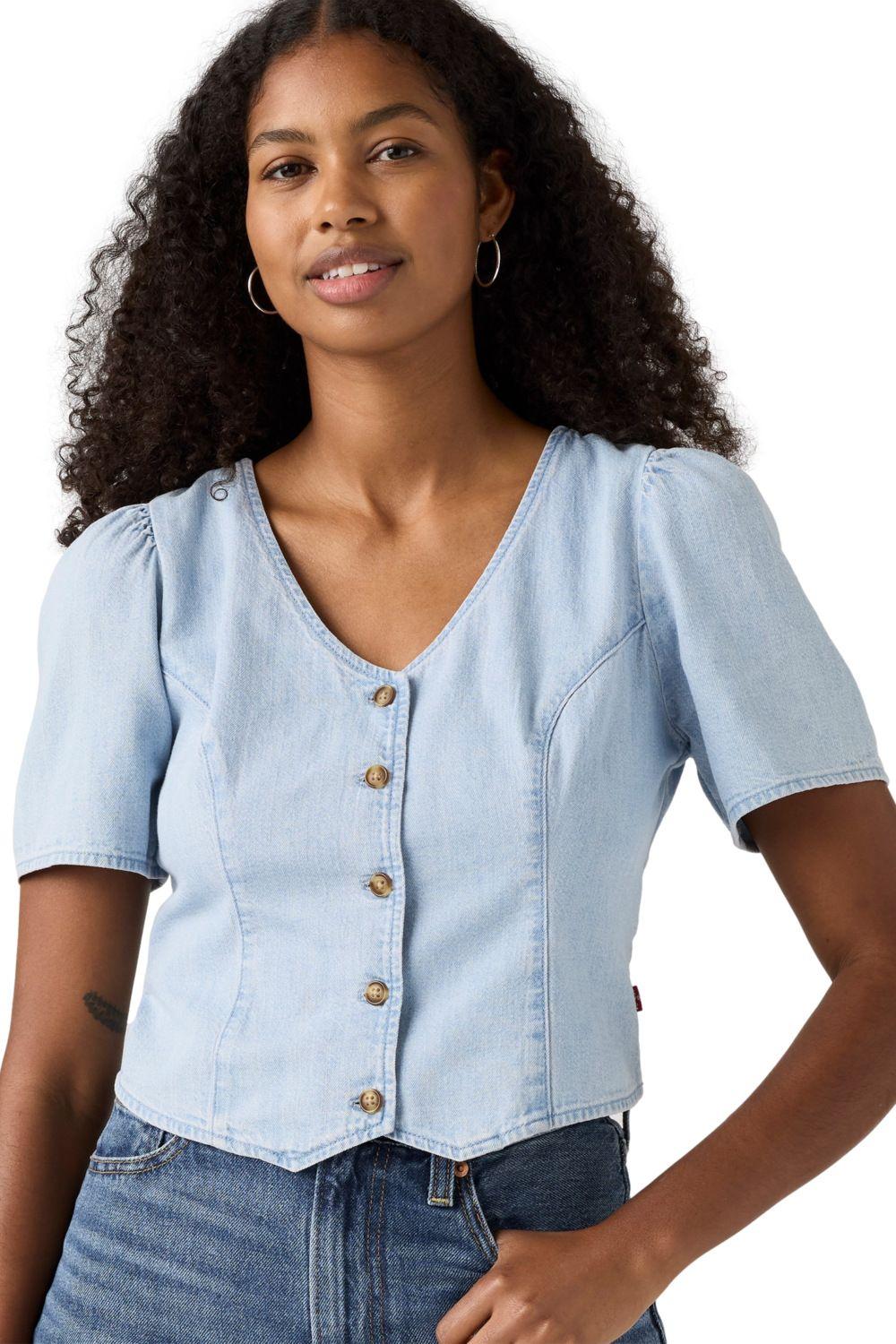 Blusa Mujer Moxie Slim Denim Celeste Levis 003PE-0003-2