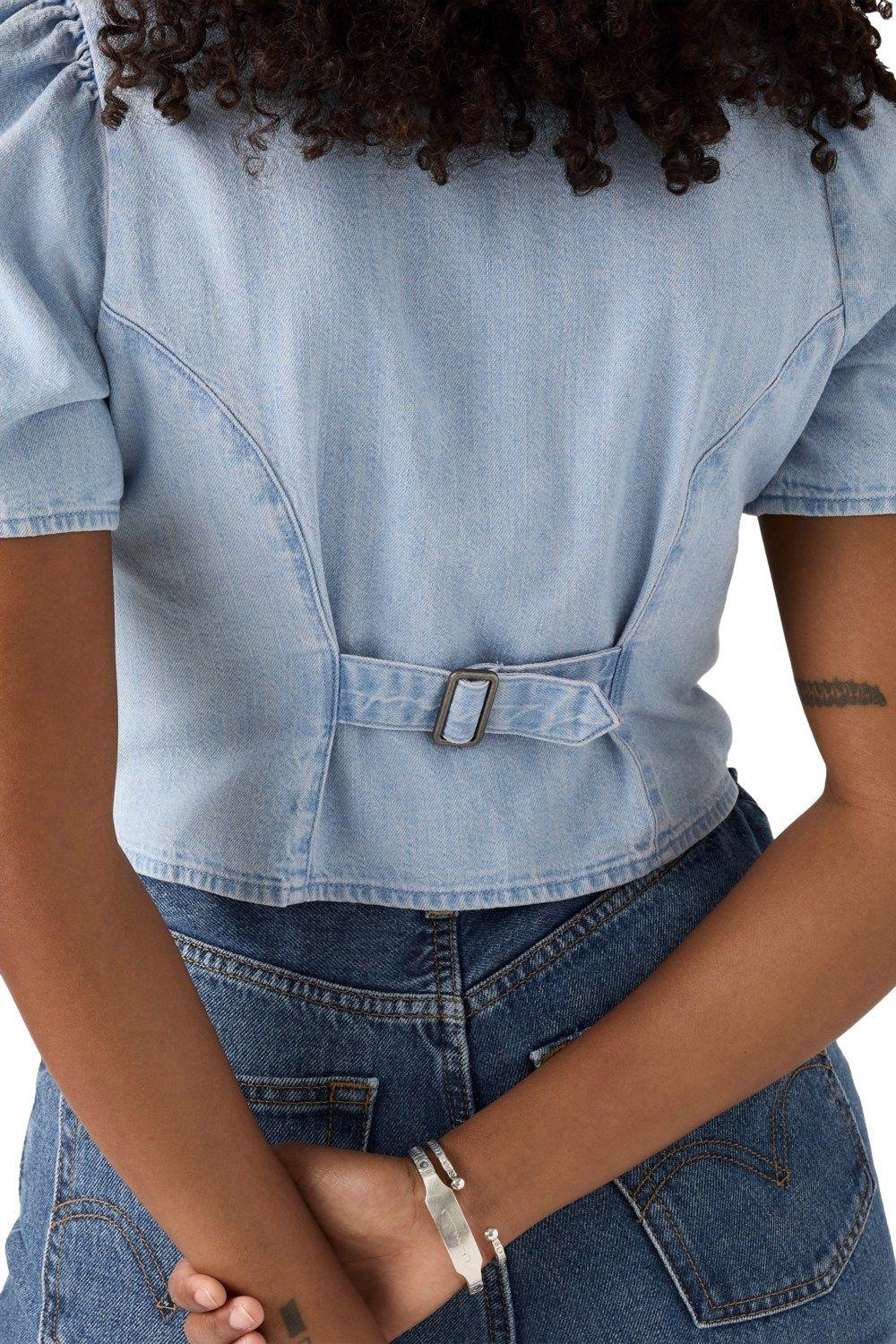 Blusa Mujer Moxie Slim Denim Celeste Levis 003PE-0003-3