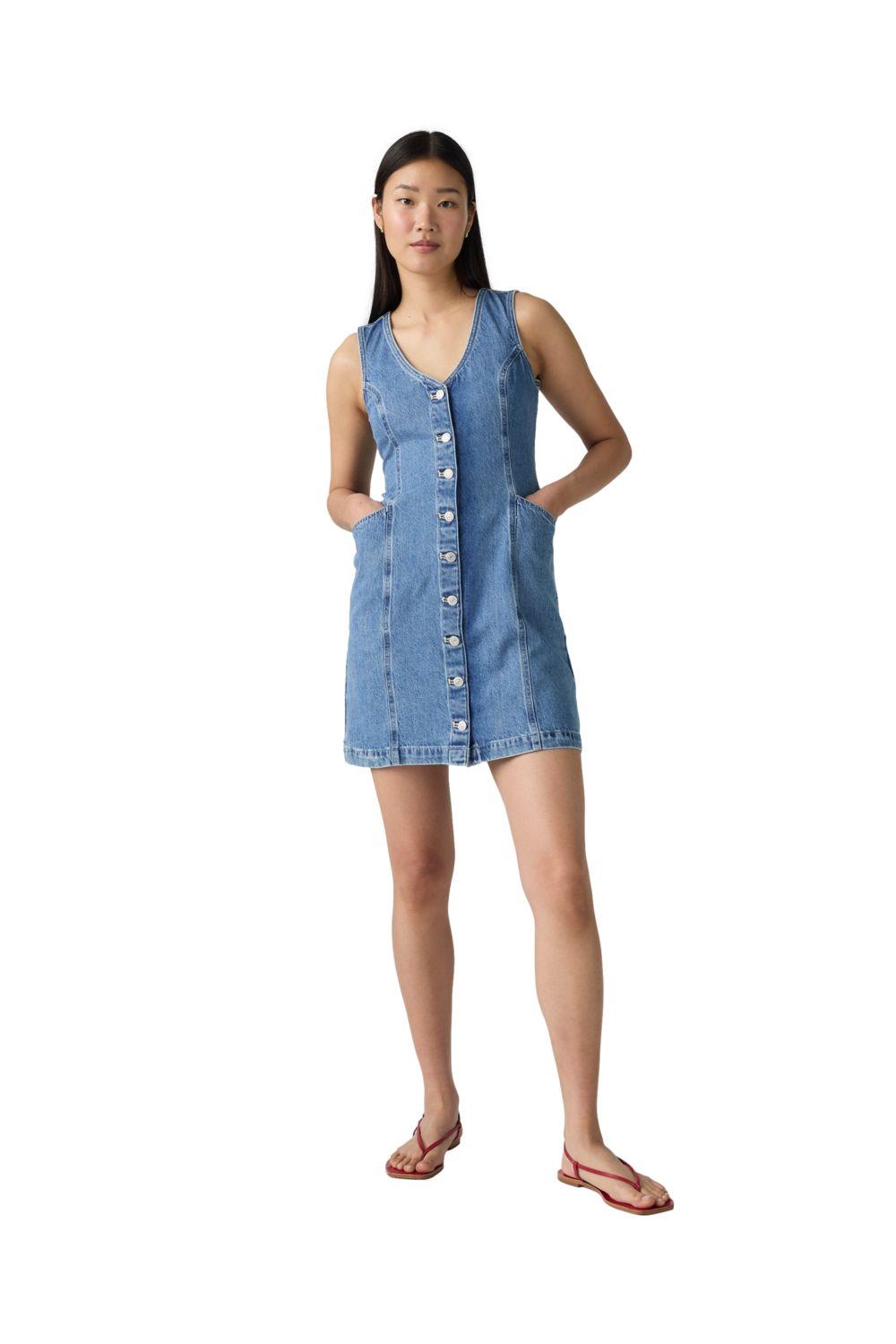 Vestido Mujer Vianna Vest Dress Azul Levis 001WL-0002-2
