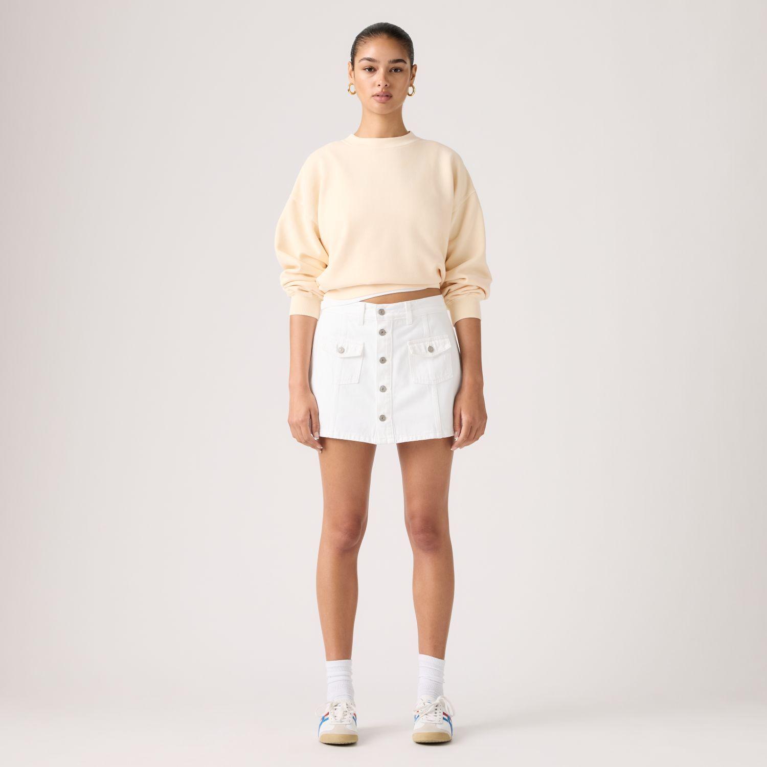 Falda Mujer Button Front Skort Blanco Levis 005NA-0001-0