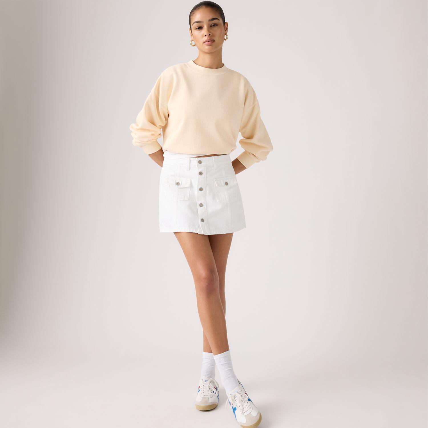 Falda Mujer Button Front Skort Blanco Levis 005NA-0001-4