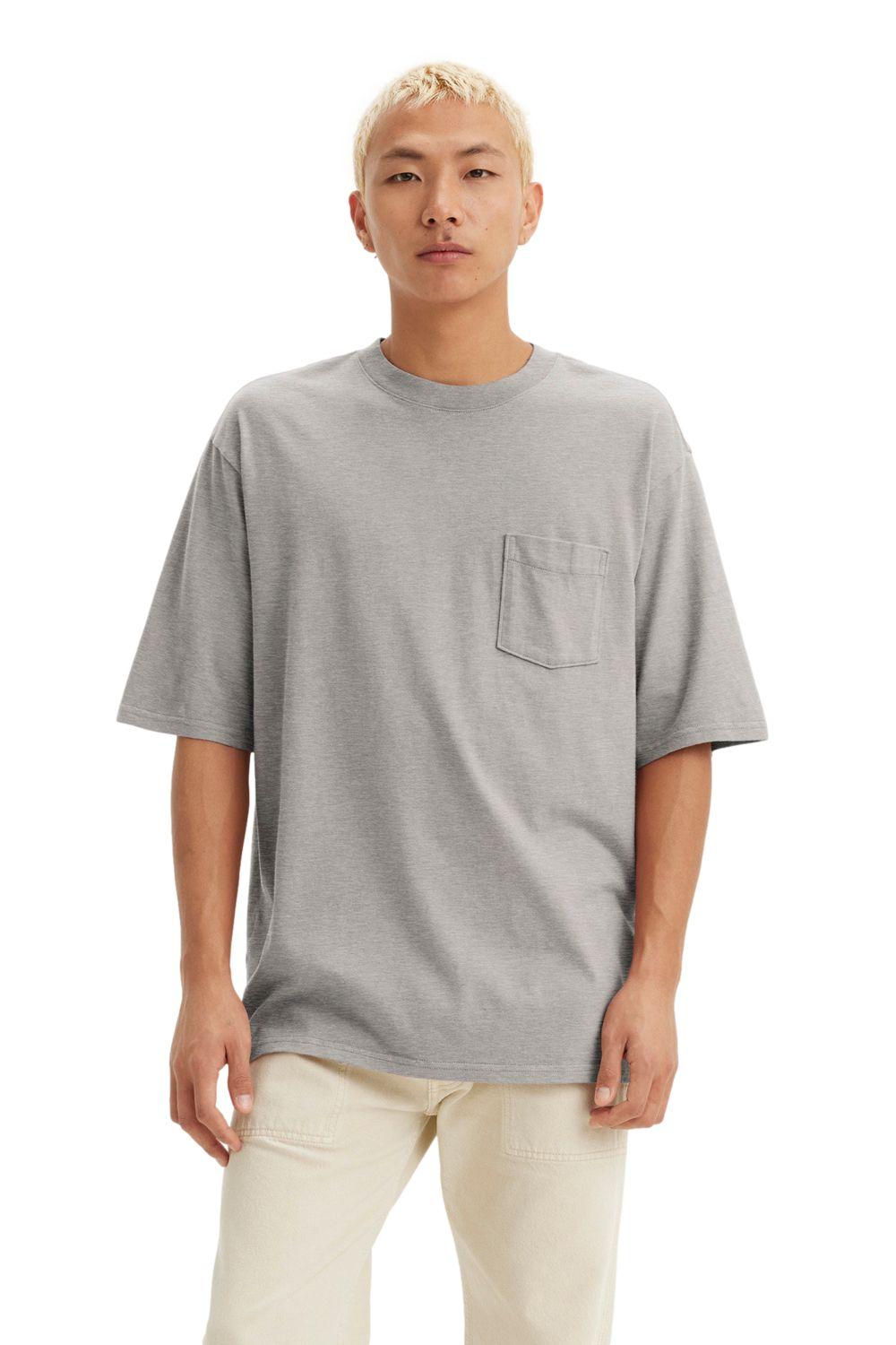 Polera Hombre Half Sleeve Pkt Tee Gris Levis A9252-0010-0