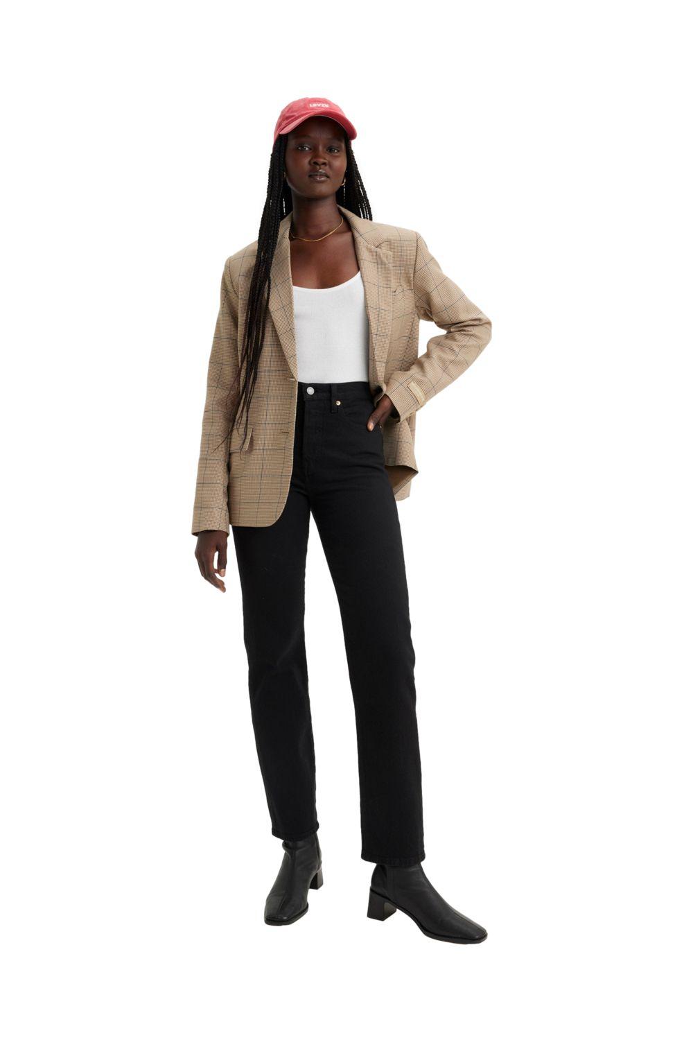 Jeans Mujer Wedgie Straight Negro Levis 34964-0244-3