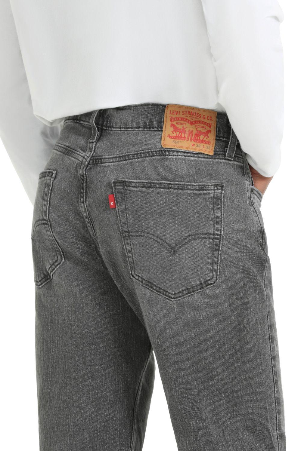 Jeans Hombre 514 Straight Gris Levis 00514-1768-3