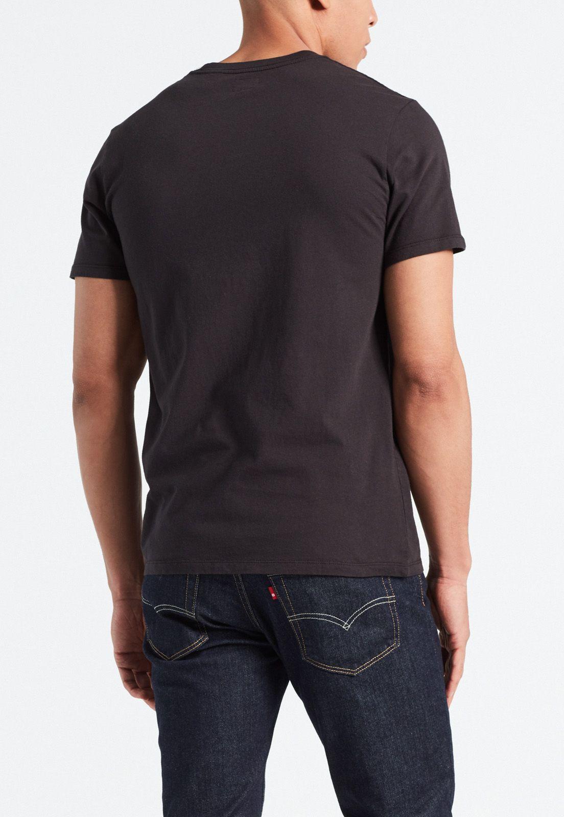 Polera Hombre Regular Fit Mini Logo Negro Levis 56605-0009-1