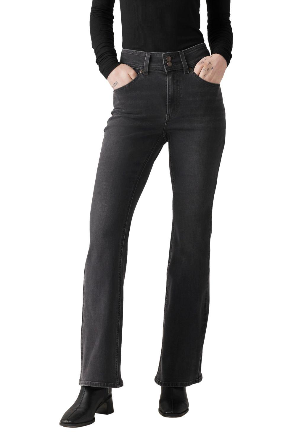 Jeans Mujer Retro 726 Flare Negro Levis A9315-0002-0