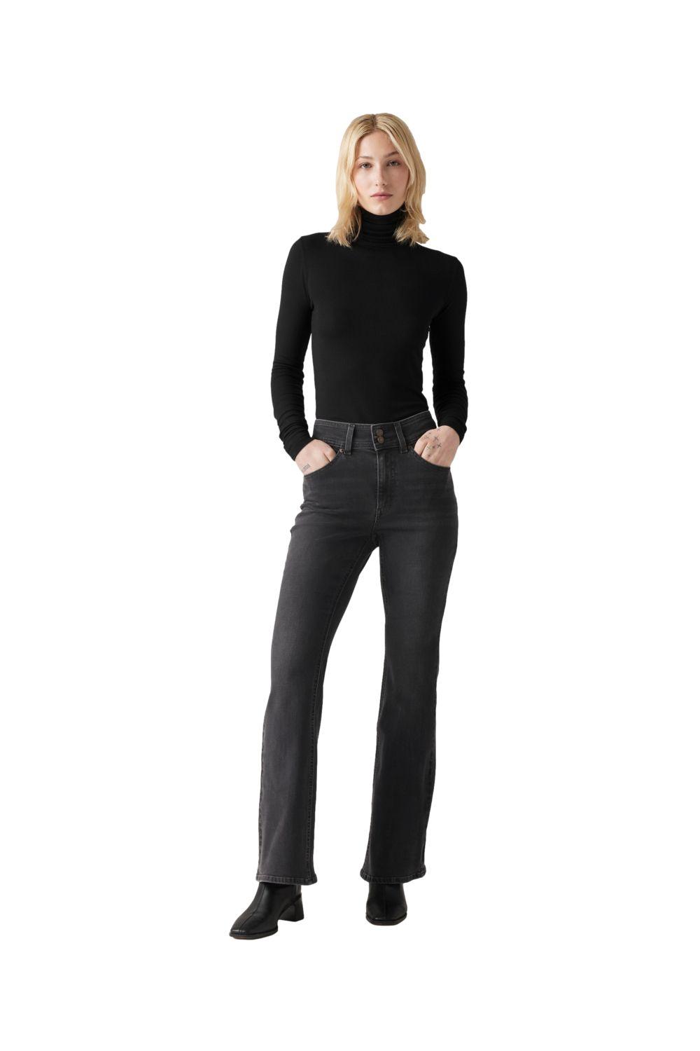 Jeans Mujer Retro 726 Flare Negro Levis A9315-0002-3
