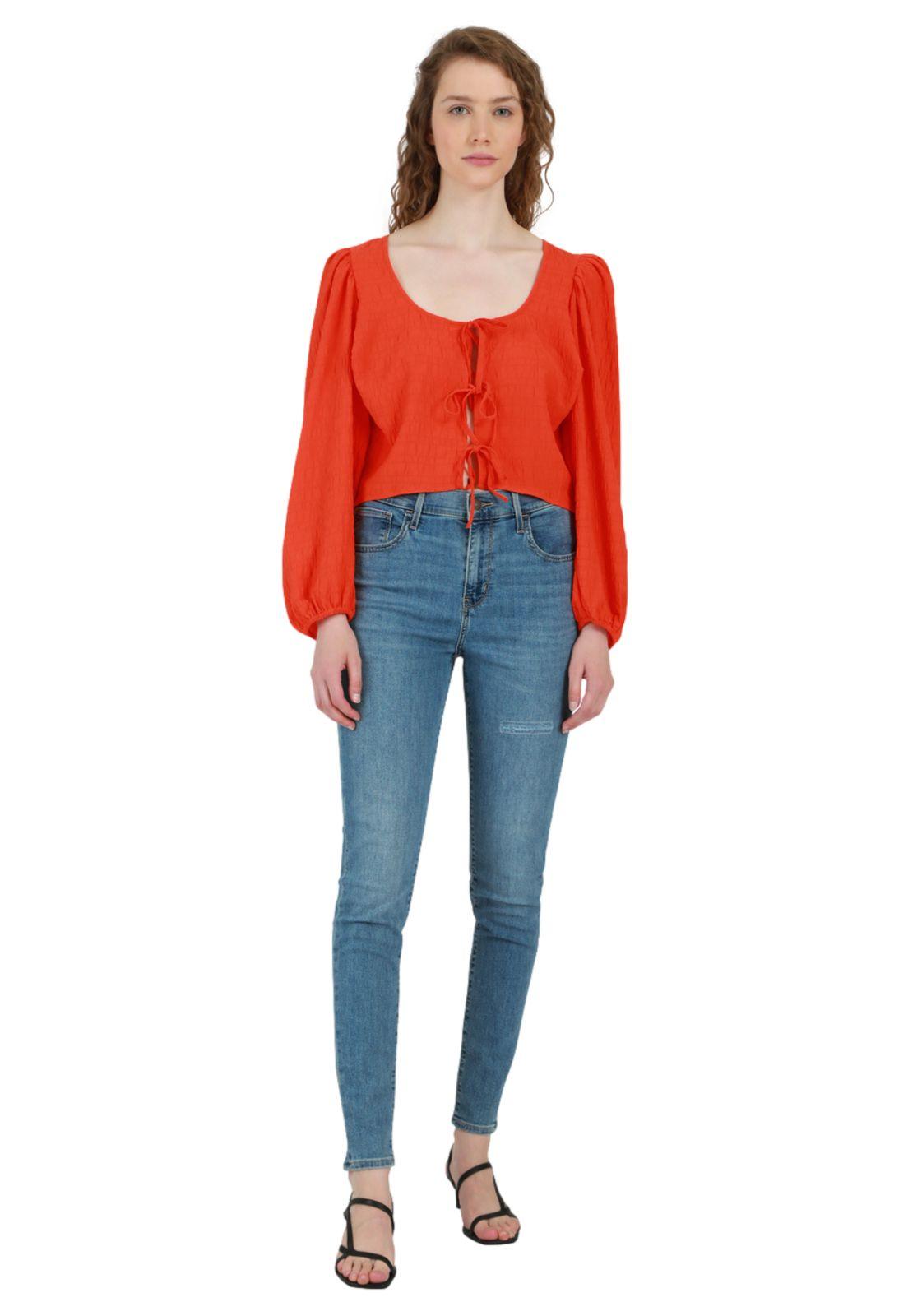 Blusa Mujer Lisa Rojo Levis A1903-0003-4