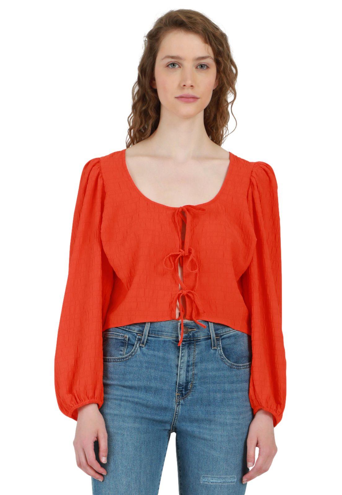 Blusa Mujer Lisa Rojo Levis A1903-0003-1