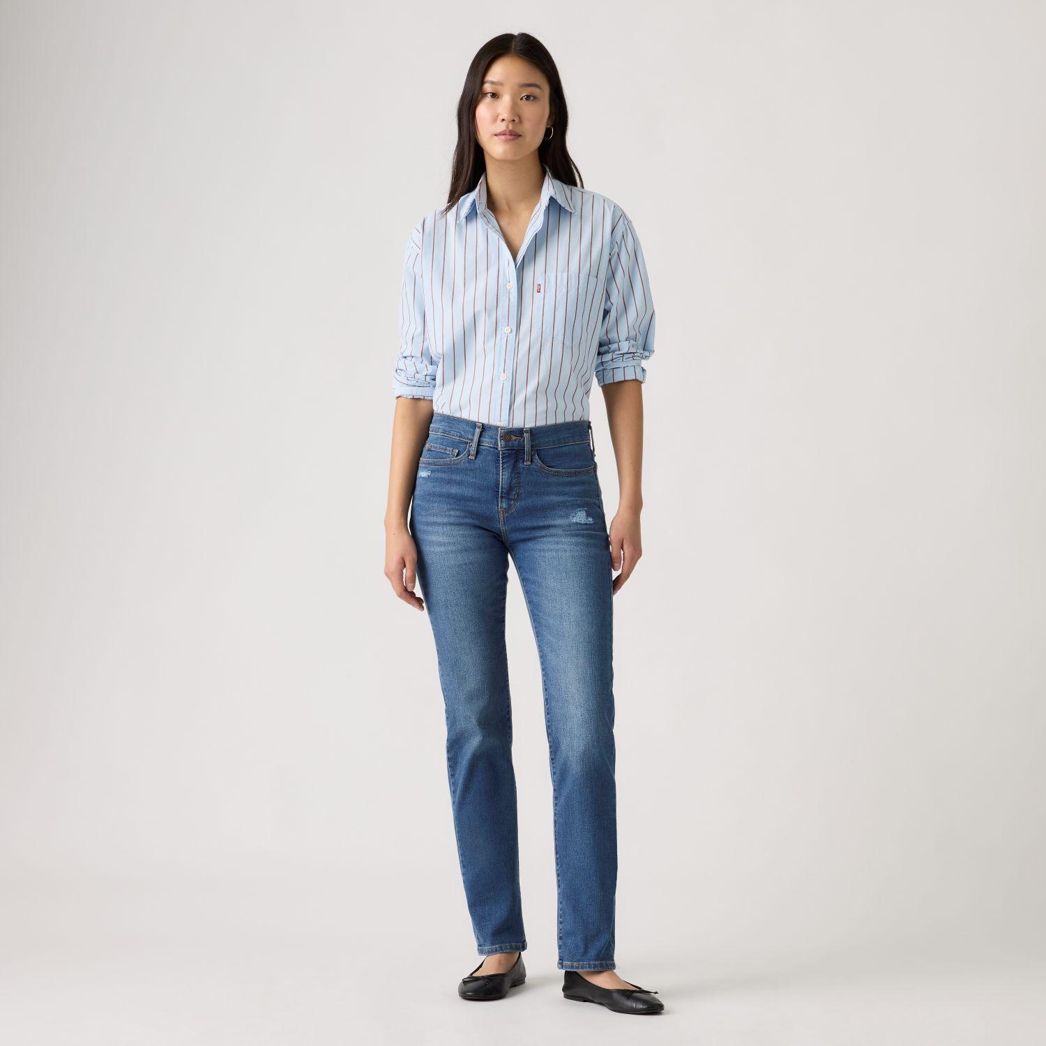 Jeans Mujer 314 Shaping Straight Azul Levis 19631-0299-2