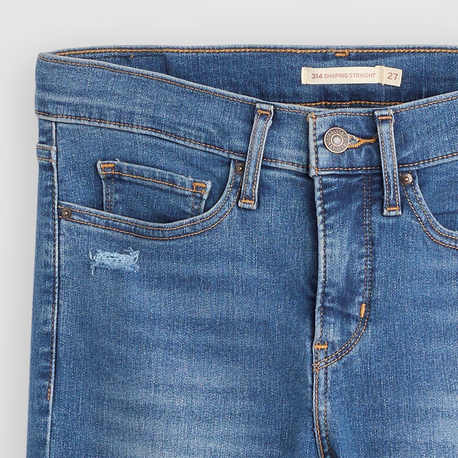 Jeans Mujer 314 Shaping Straight Azul Levis 19631-0299-3