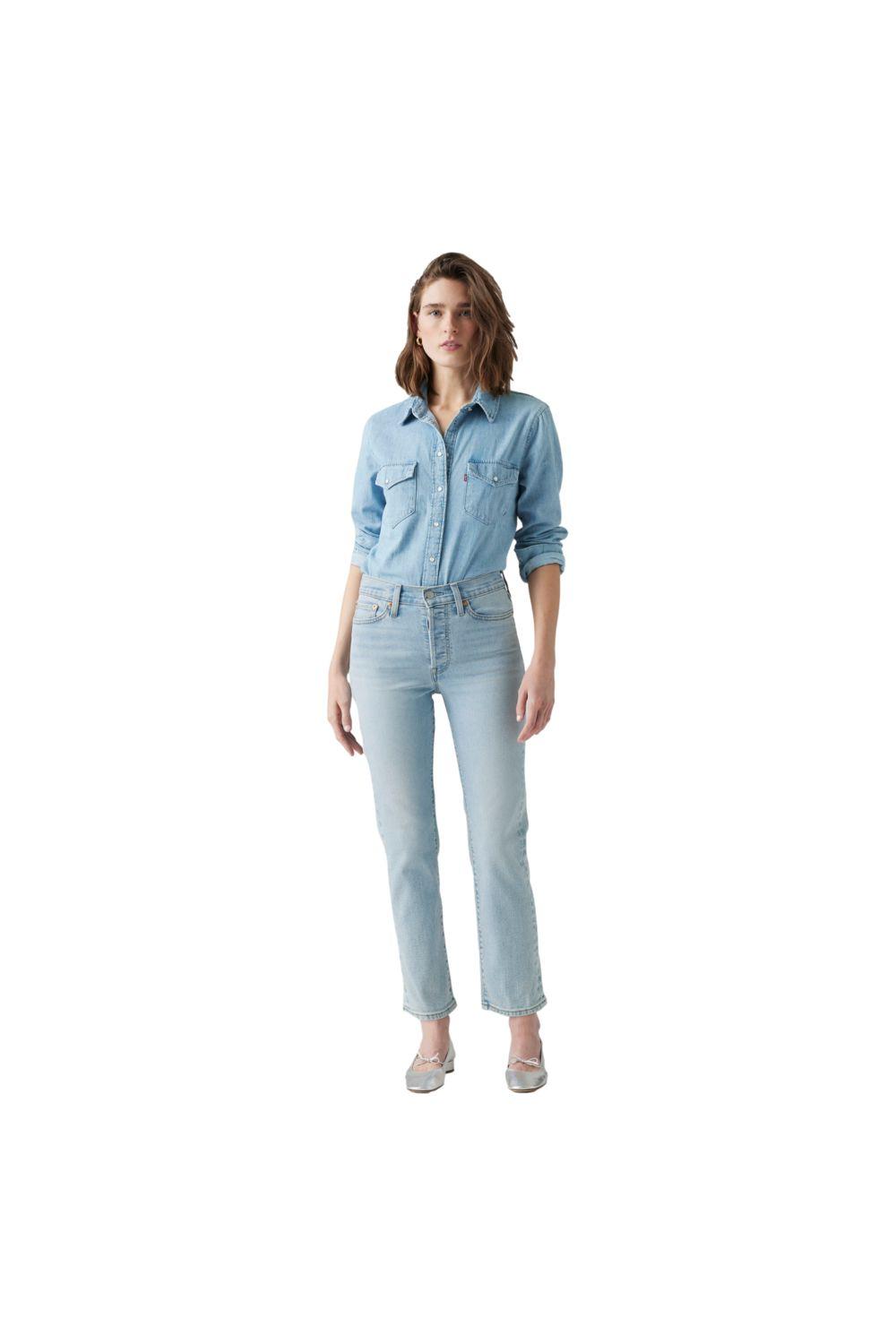 Jeans Mujer Wedgie Straight Azul Levis 34964-0221-3