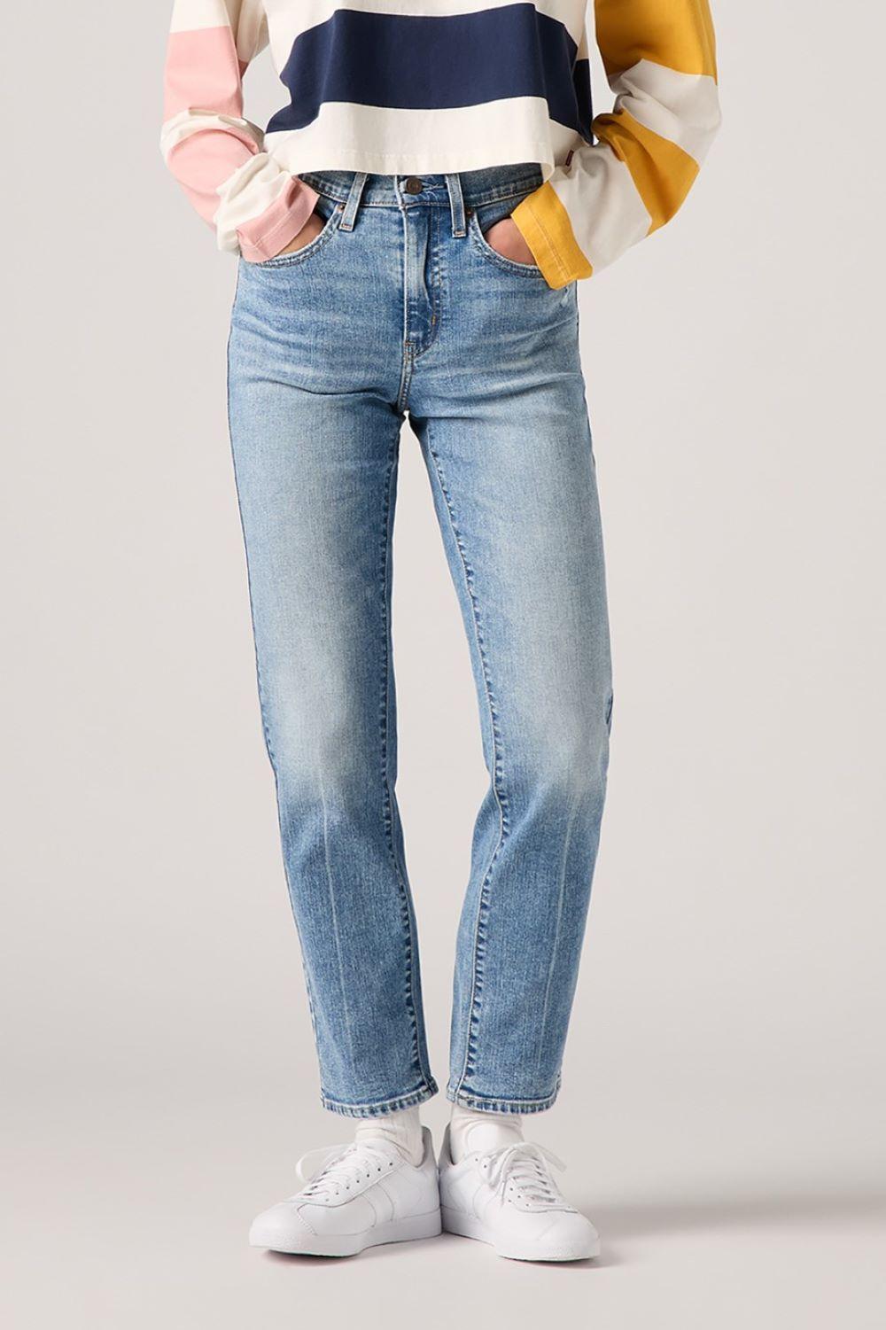 Jeans Mujer 724 High Rise Straight Celeste Levis 18883-0386-0