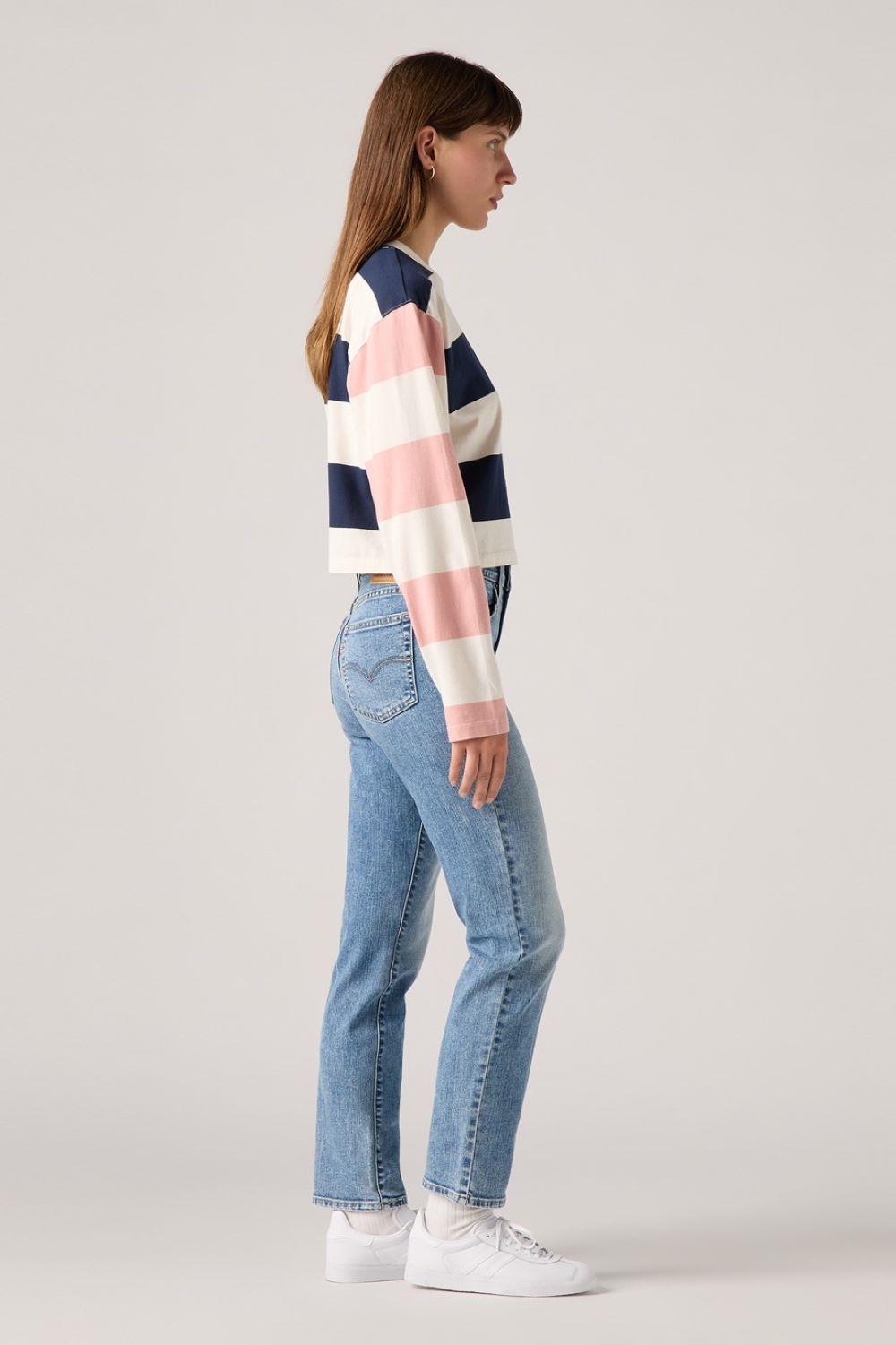 Jeans Mujer 724 High Rise Straight Celeste Levis 18883-0386-1