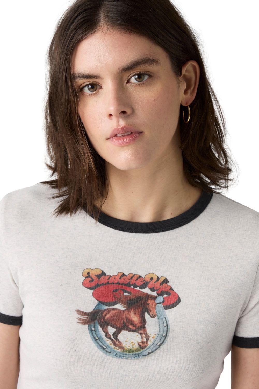 Polera Mujer Graphic Ringer Rickie Blanco Levis A3519-0026-3