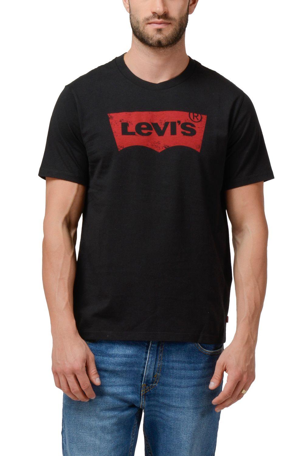 Polera Hombre Cuello Redondo Regular Fit Negro Levis 17783-0198-0