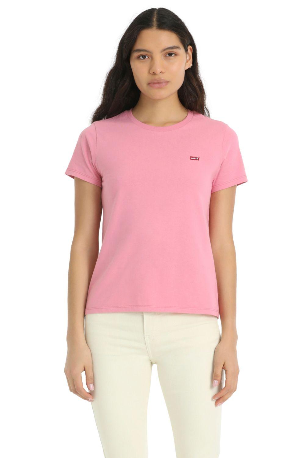 Polera Mujer Lisa Regular Fit Rosado Levis 39185-0318-0