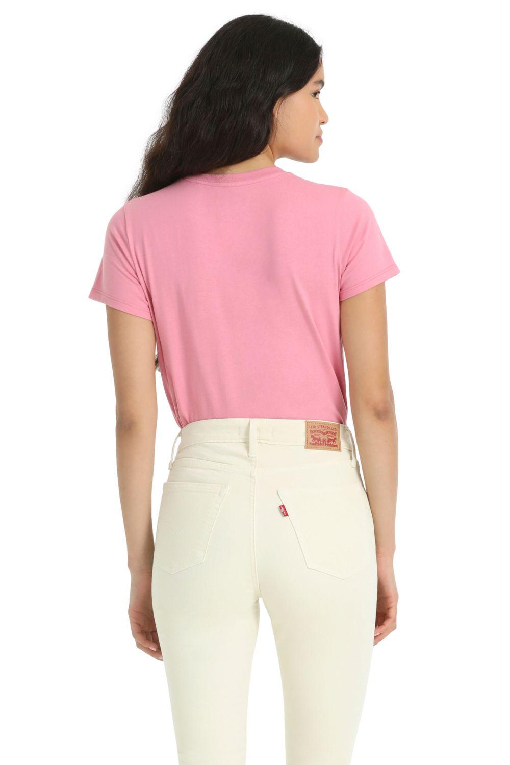 Polera Mujer Lisa Regular Fit Rosado Levis 39185-0318-2