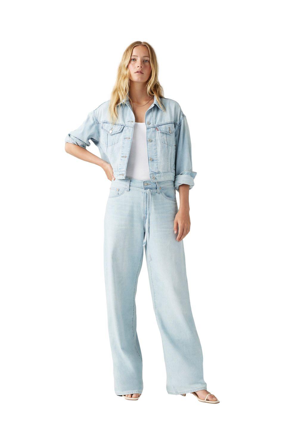 Jeans Mujer XL Straight Celeste Levis A8701-0008-3