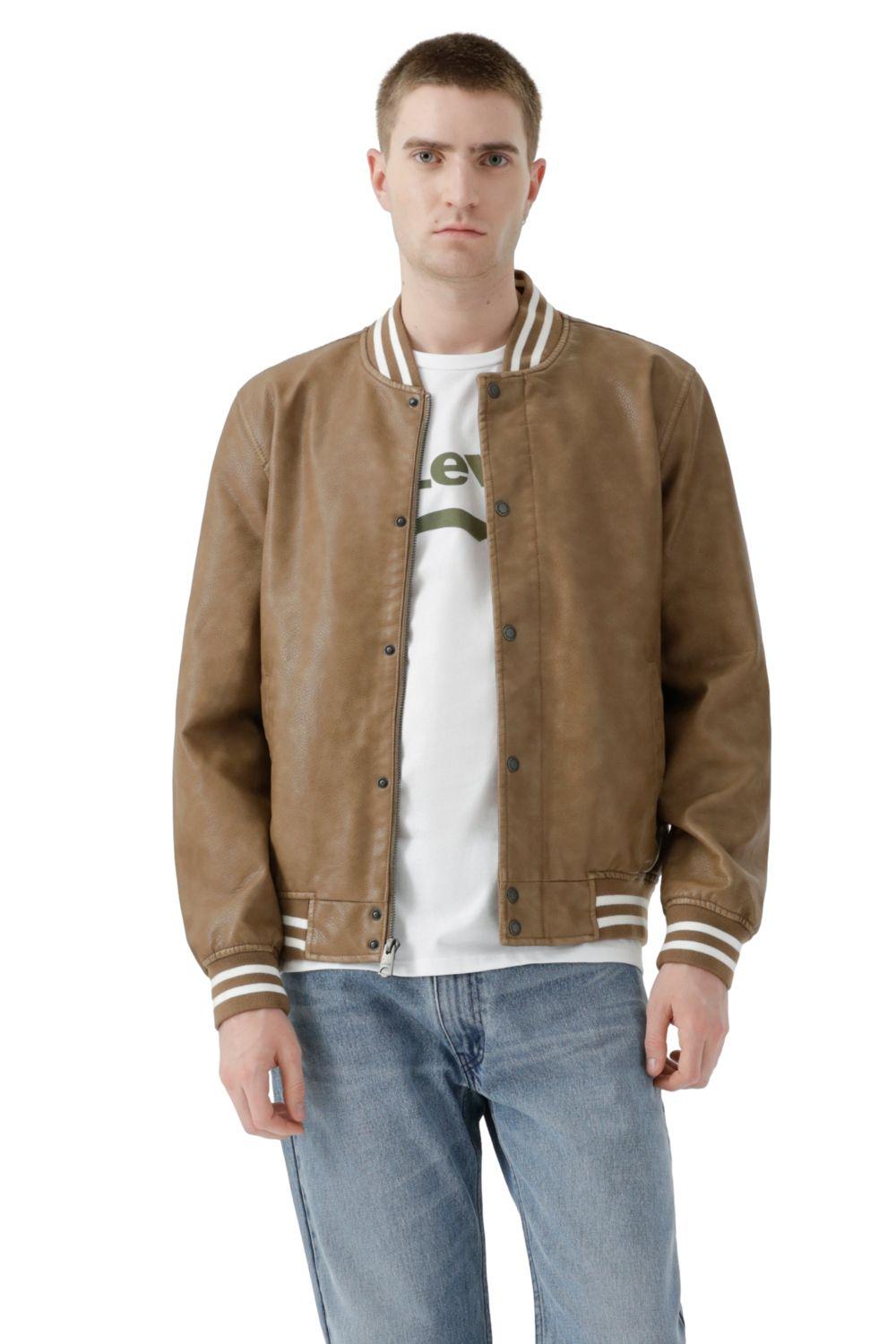 Chaqueta Hombre Bomber Pu Café Levis 59491-0540-0