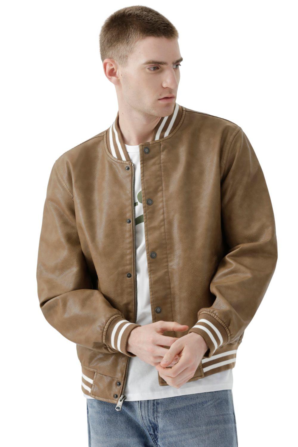 Chaqueta Hombre Bomber Pu Café Levis 59491-0540-2