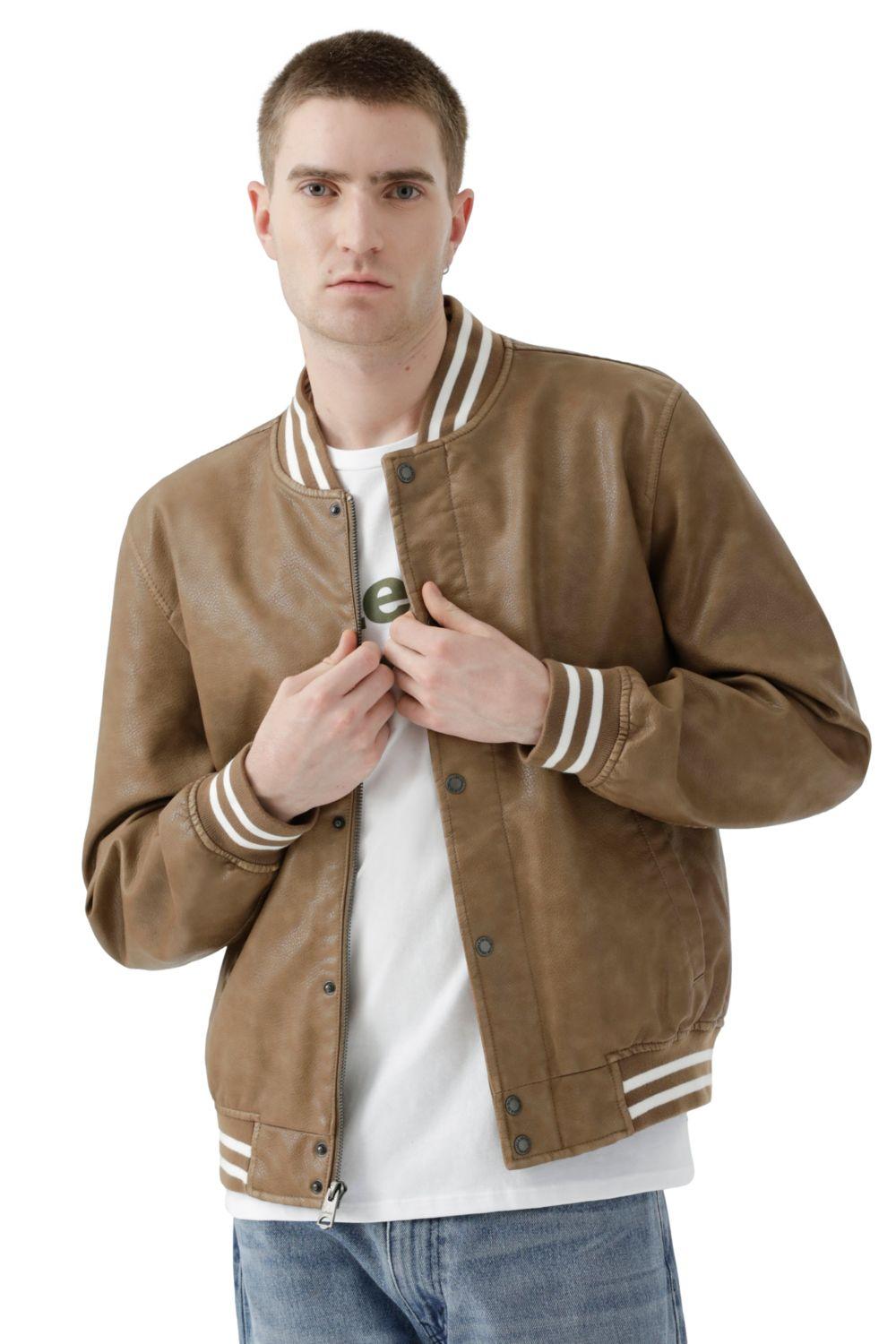 Chaqueta Hombre Bomber Pu Café Levis 59491-0540-3