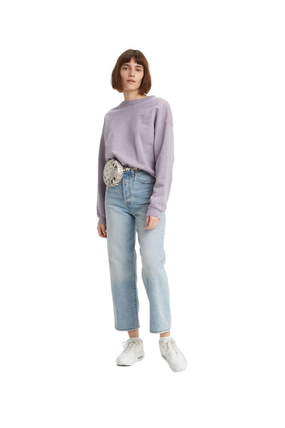 Jeans Mujer Ribcage Straight Ankle Celeste Levis 72693-0055-3